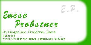 emese probstner business card